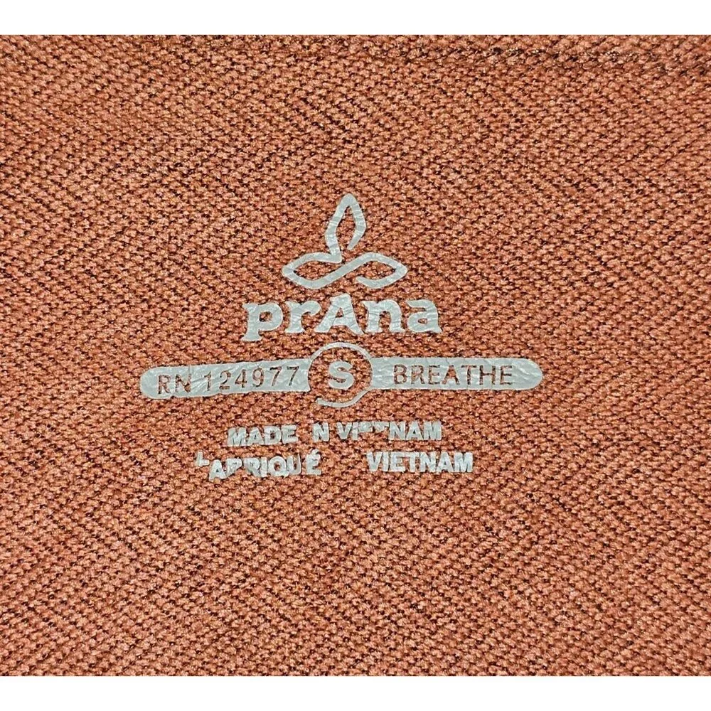 Prana Men's Brown Altitude Tracker 1/4 Zip Top Long Sleeve Size Small 1809 - Picture 6 of 13